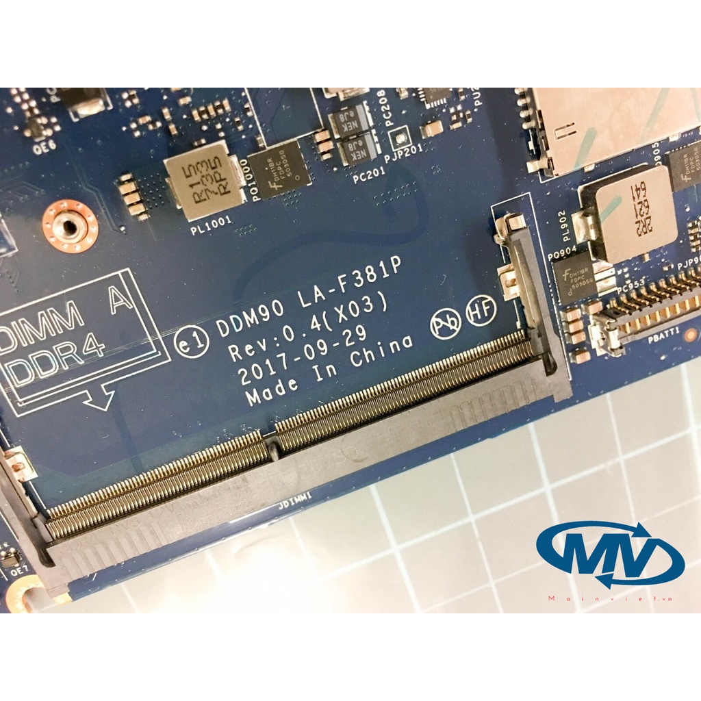 Main Dell Latitude 5495 - LA-F381P - Card On