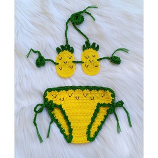 (Sẵn) Bikini handmade cho bé Bikini len cho bé
