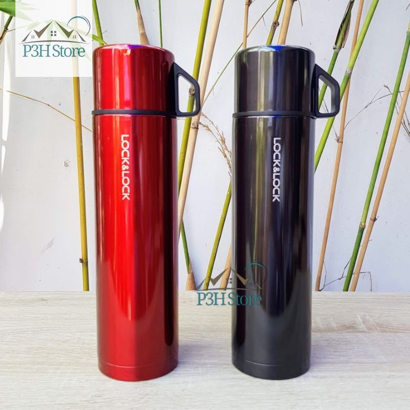 Bình giữ nhiệt Lock&Lock Mocha dung tích 750ml ó nắp dùng làm cốc uống LHC1438
