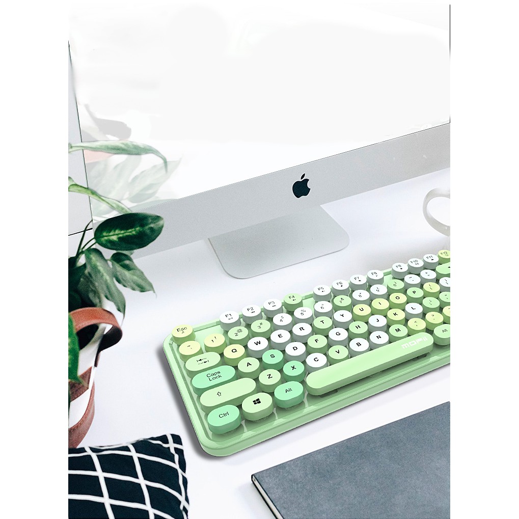 Bộ bàn phím và chuột không dây MOFii N720 MẪU MỚI màu hồng và đen cực đẹp | BigBuy360 - bigbuy360.vn