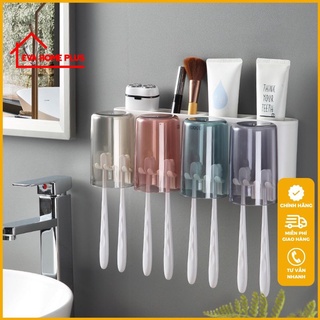 Bộ kệ dán tường để bàn chải ,kem đánh răng Ecoco