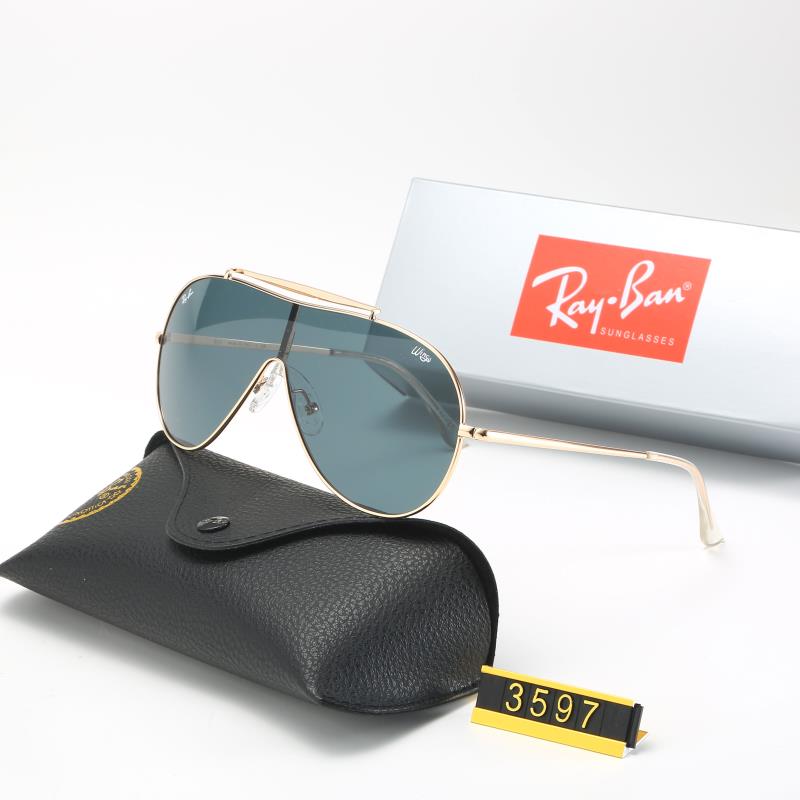 Aviator Ray-Ban_ chính hãng Kính râm 2021 Thời trang Hàn Quốc mới Kính râm nam nữ một mảnh Cặp đôi hợp thời trang Du lịch ngoài trời Kính râm lái xes