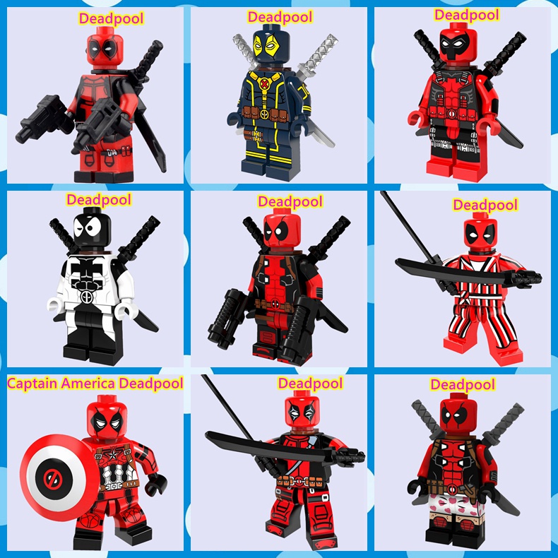 Đồ Chơi Lắp Ráp Mô Hình Nhân Vật Deadpool Mini Dễ Thương Cho Bé