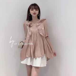 [Bão Giá]VP01 Áo sơ mi cánh tiên tơ bánh bèo hót hít