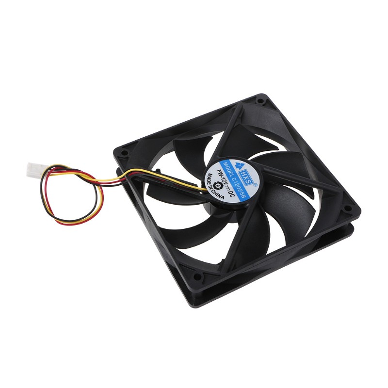 120x120x25mm DC 12V 0.15A 3 Pin 7-Blade Computer Case Cooling Fan Cooler 12025