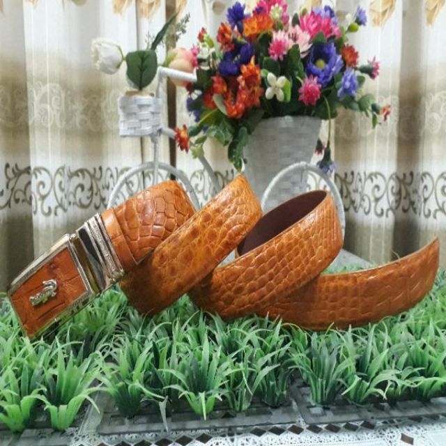 Dây nịt da cá sấu