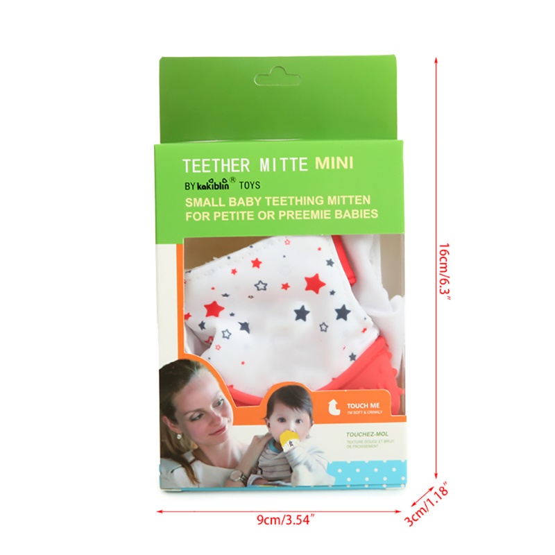 Găng Tay Silicone Không Chứa BPA Chống Cào Xước Dành Cho Bé Sơ Sinh Mọc Răng