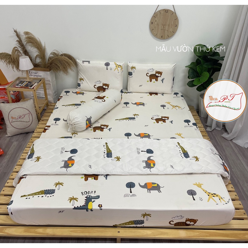 Ga Chống Thấm PT Lụa Organic Siêu Mềm Mượt Mát Mịn Cho Bé