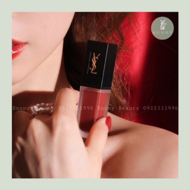 Son kem Yves Saint Laurent Tatouage Couture Velvet Cream Liquid Lipstick Bunny Beauty hàng đủ bill