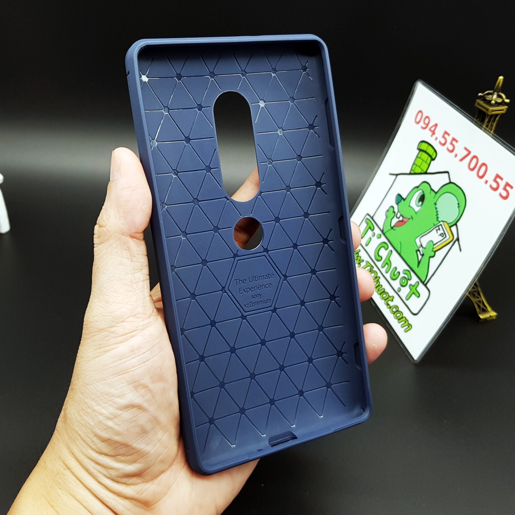 [Ảnh Thật] Ốp Lưng SONY XZ2 Premium Dẻo Vân Giả Da Chống Sốc