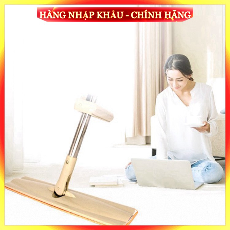 [Hàng Loại 1] Cây lau nhà tự vắt thông minh xoay 360 độ chổi phẳng lau nước sàn nhà tường gỗ siêu sạch .