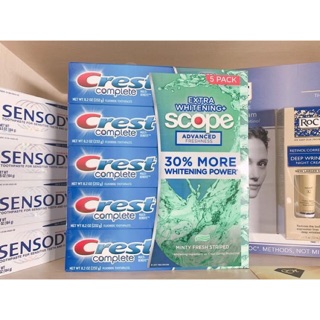 [Hàng Mỹ-bill] Kem đánh răng 3D Credit white advance/ ultra 158gr