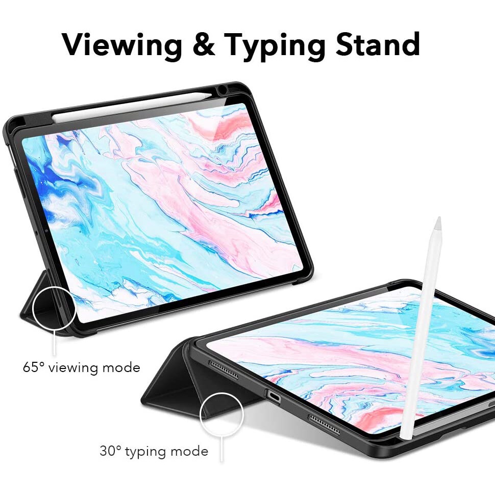 Bao Da Máy Tính Bảng Nắp Lật Nam Châm Thông Minh Có Ngăn Đựng Bút Cho iPad Air 5 2022 Air 10.9 2020