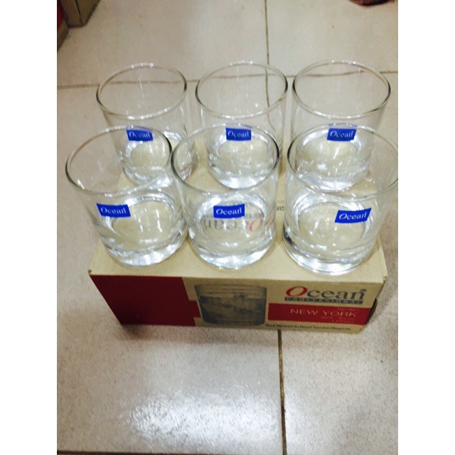 Bộ 6 Cốc Thủy Tinh Lùn New York Ocean – B07807 – 205ml