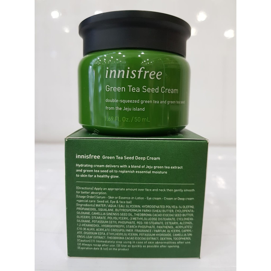 Kem Dưỡng Da INNISFREE The Green Tea Seed Cream 50ml Hàn Quốc