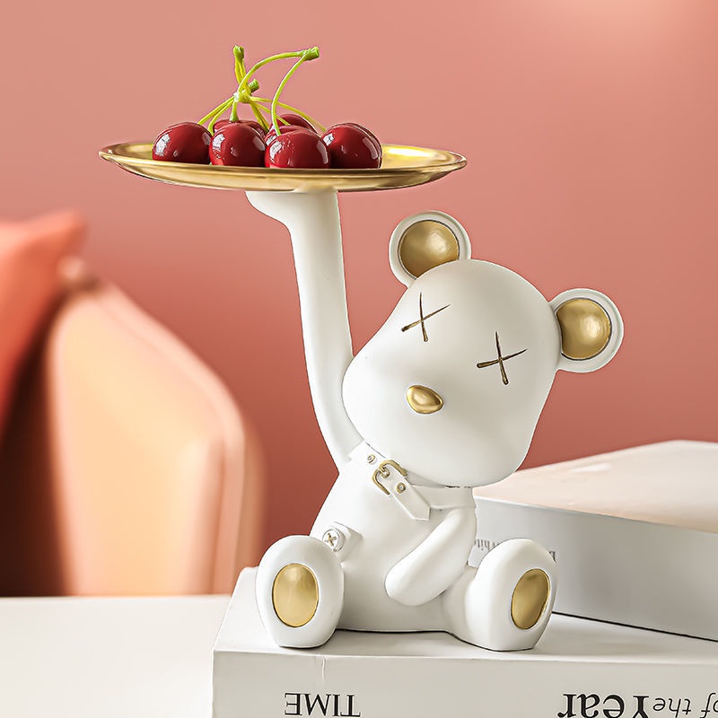 Khay Đựng Chìa Khóa Hình Gấu Độc Đáo Trang Trí Nhà Cửa Gấu Decor Bearbrick