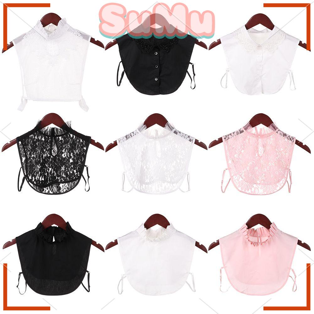 Cổ Áo Sơ Mi Giả Phối Ren Hoa Thanh Lịch Cổ Điển Cho Nam Và Nữ