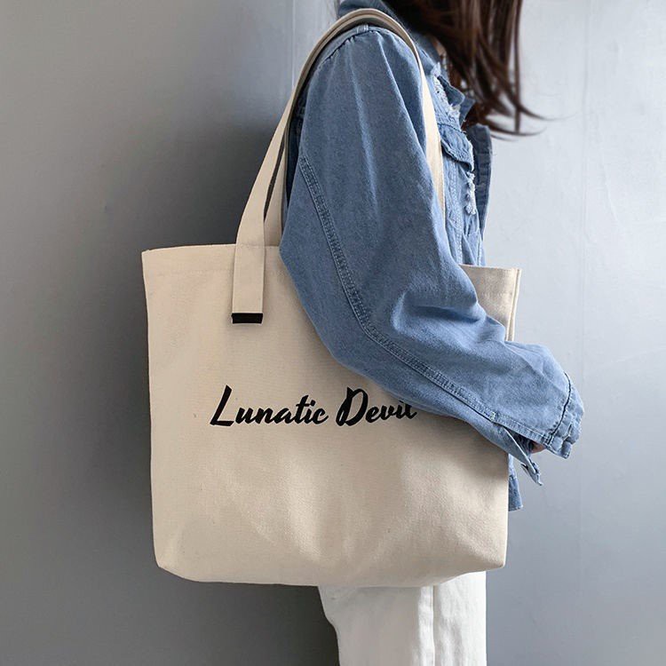 Túi tote túi vải canvas Lunatic Devil phong cách Hàn quốc | BigBuy360 - bigbuy360.vn