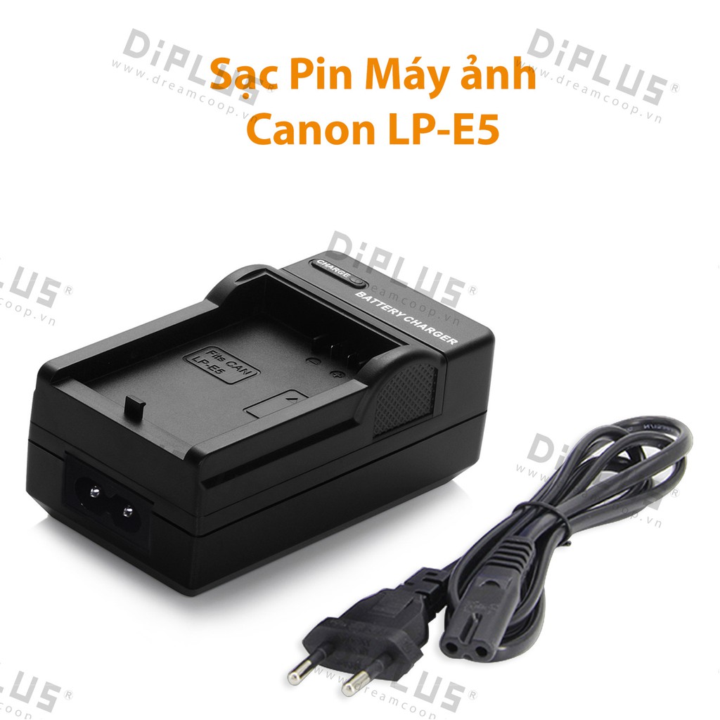 Sạc pin máy ảnh Canon LP-E5 Sạc pin máy ảnh Canon EOS XS Rebel T1i XSi 1000D 500D 450D X3 Kiss X2 F camera battery LPE5