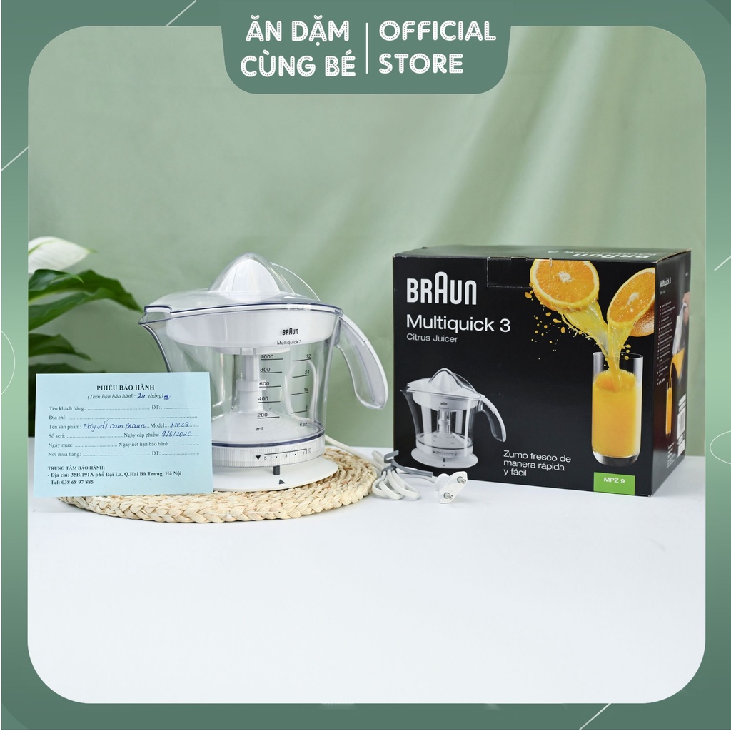 Máy vắt ép cam cầm tay Braun Đức MPZ 9 20W chất lượng cao chính hãng 54009