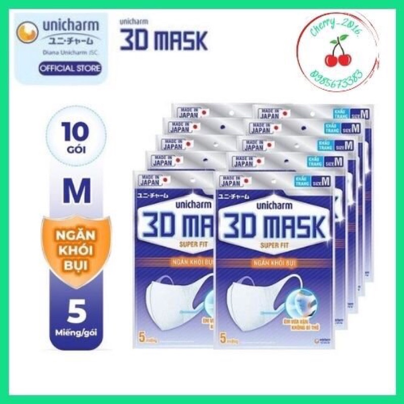 ☘Khẩu trang 3D mask Unicharm