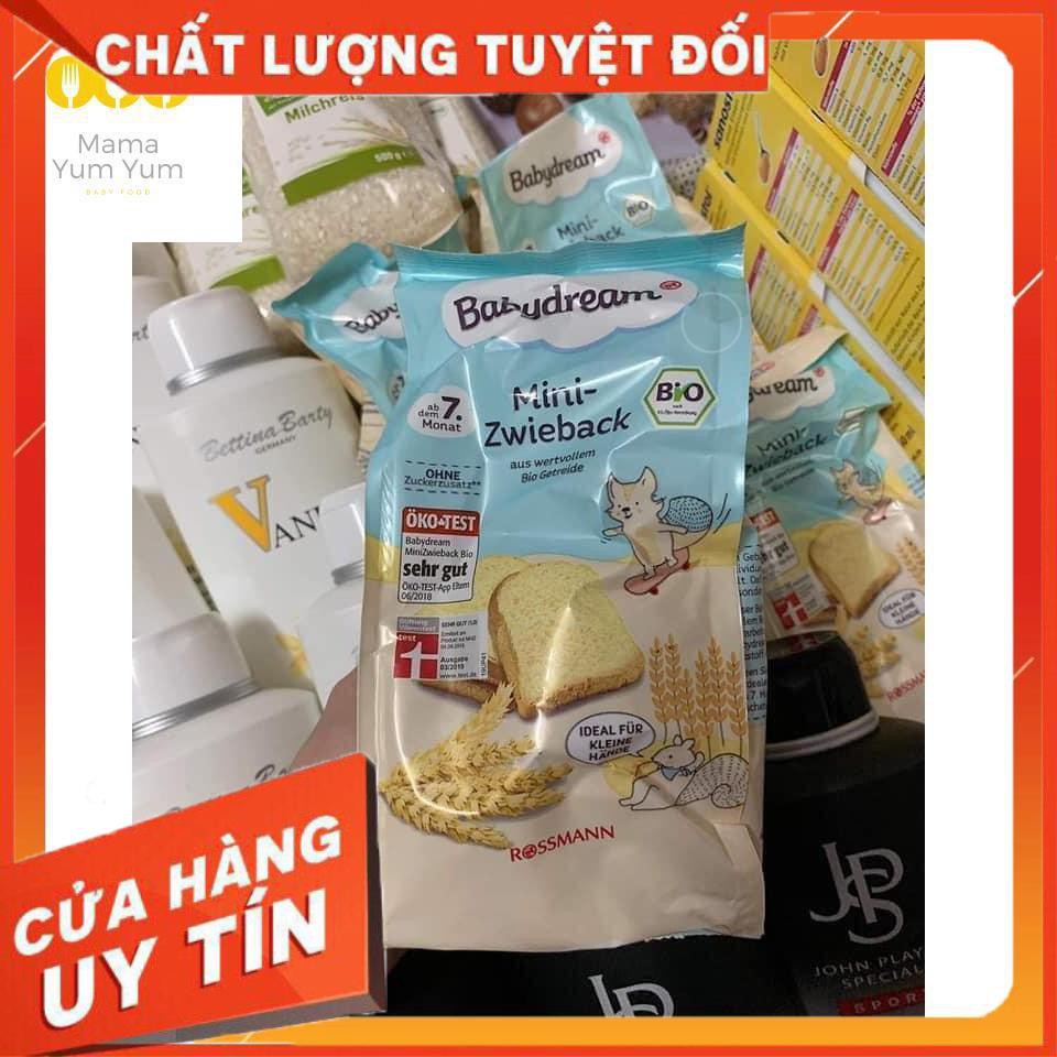 Bánh mì hữu cơ ăn dặm Babydream - Tiêu chuẩn Bio Đức- Hàng đi air có bill mua hàng