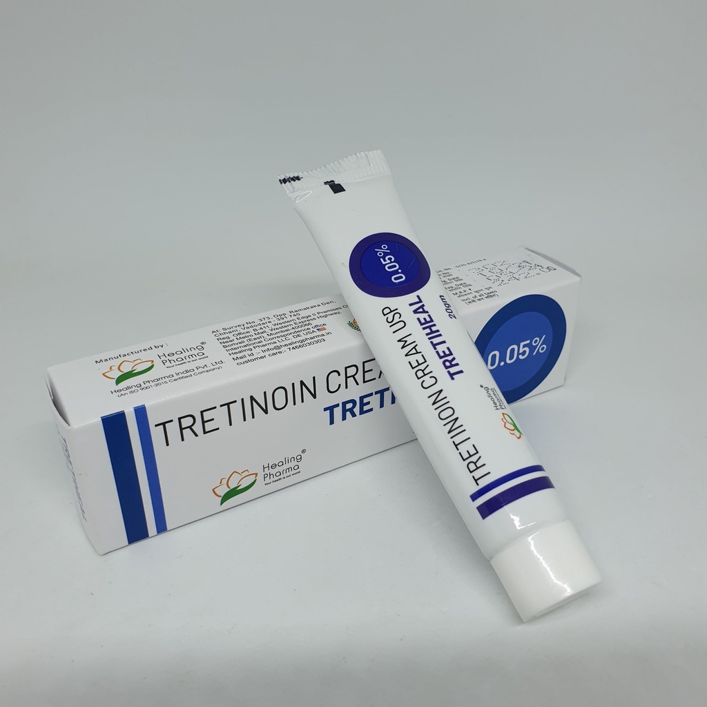 Tretiheal - Tretinoin Cream USP Kem giảm mụn, chống lão hóa 20g [ CHÍNH HÃNG ]