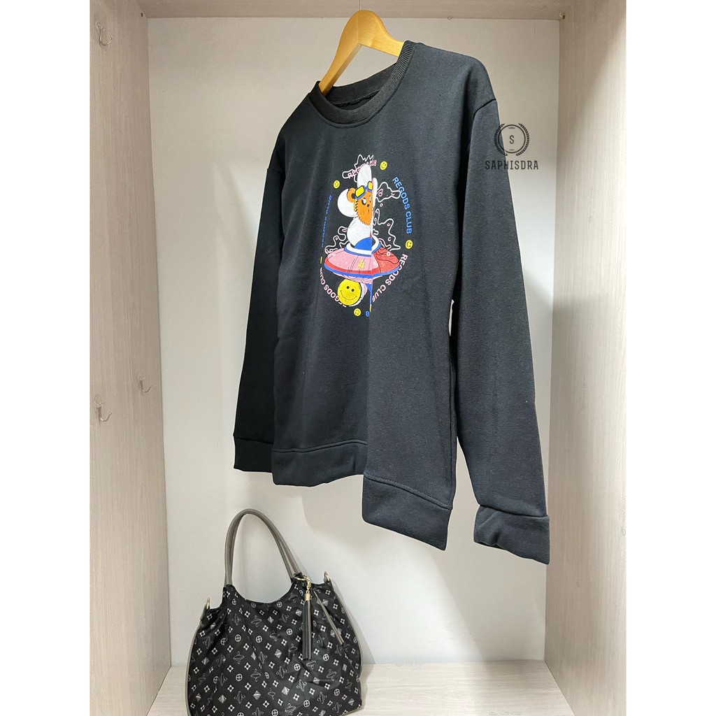 Áo Thun Sweater Nam Nu Unisex Thời Trang Form Rộng Áo Thun Tay Dài Cặp Đôi Đẹp Cao Cấp - Saphisdra ❤️