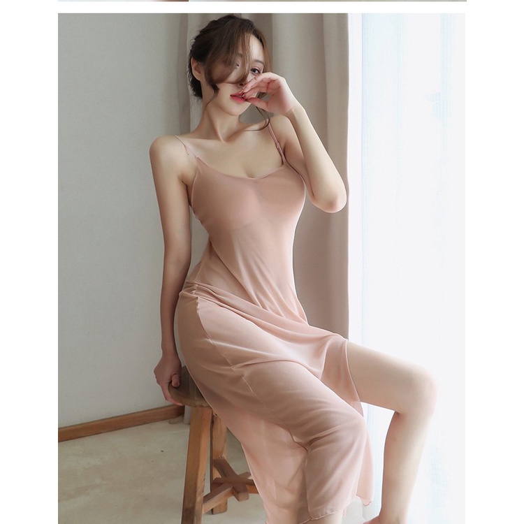 ( Tặng Kèm Quần Lót)🌿 Váy 🌿 Đầm ngủ 2 dây ren xuyên thấu quyến rũ 1145 🌿🌿🌿 | BigBuy360 - bigbuy360.vn
