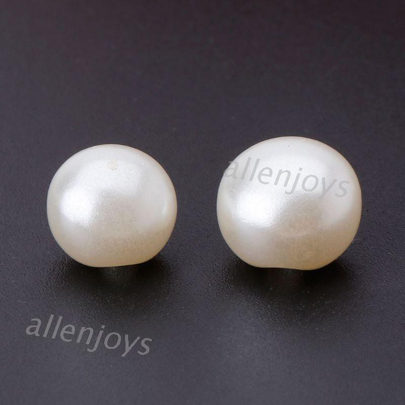 Joy 50 Nút Ngọc Trai Tròn 10mm 11mm Tự Khâu Quần Áo