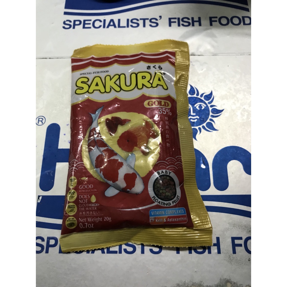 2 túi thức ăn cá chọi sakura 20gr