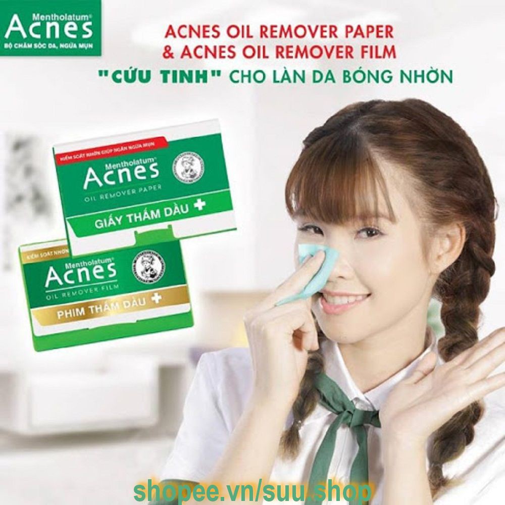 Gói 100 Tờ Giấy Thấm Dầu Acnes Oil Remover Paper, suu.shop cam kết 100% chính hãng.