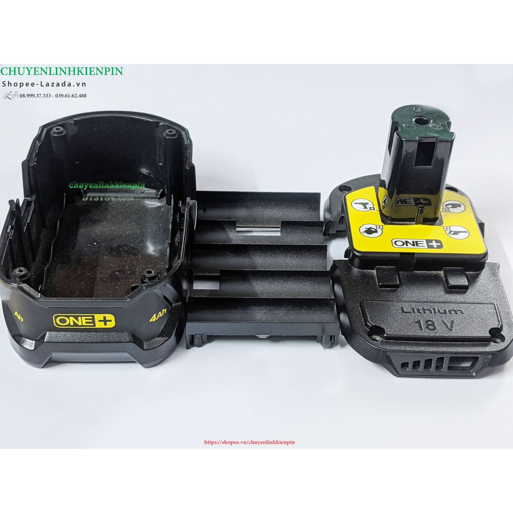 Vỏ &amp; Mạch pin Ryobi 18V 5S Li-ion nhận sạc zin ( BL64_137 )