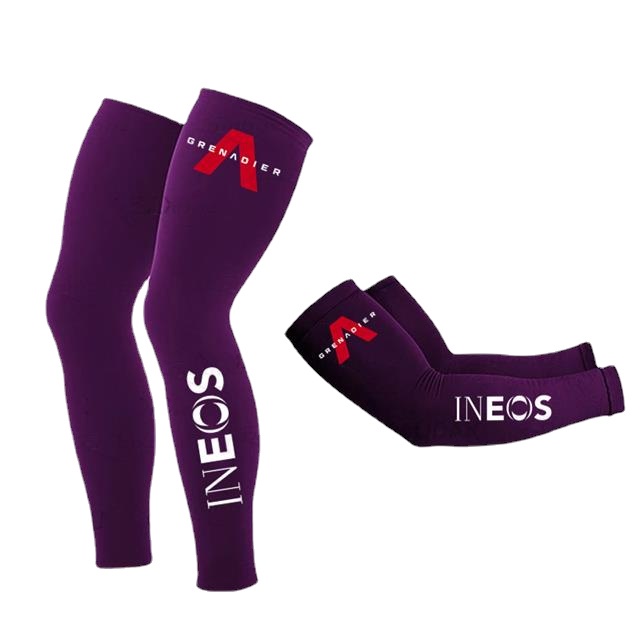 Găng Tay Giữ Ấm Cánh Tay Và Chân Màu Tím Chống Tia UV Thoáng Khí Dùng Khi Chạy Bộ / Xe Đạp / Đua MTB