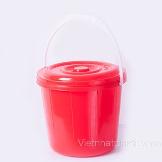 xô nắp nhựa có tay xách