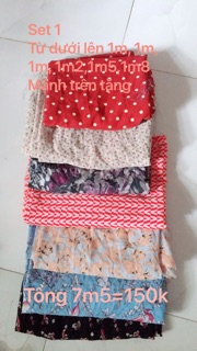 Set vải lụa, voan, chiffon