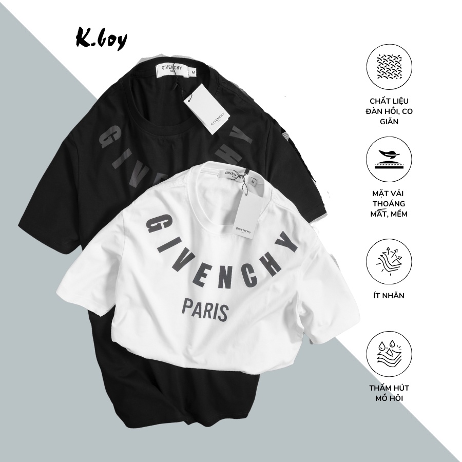 Áo Thun Phông Phản Quang 2 màu Trắng Đen tay ngắn cổ tròn dáng ôm phối cực cá tính - V101