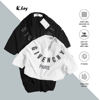 Áo Thun Phông Phản Quang 2 màu Trắng Đen tay ngắn cổ tròn dáng ôm phối cực cá tính - V101