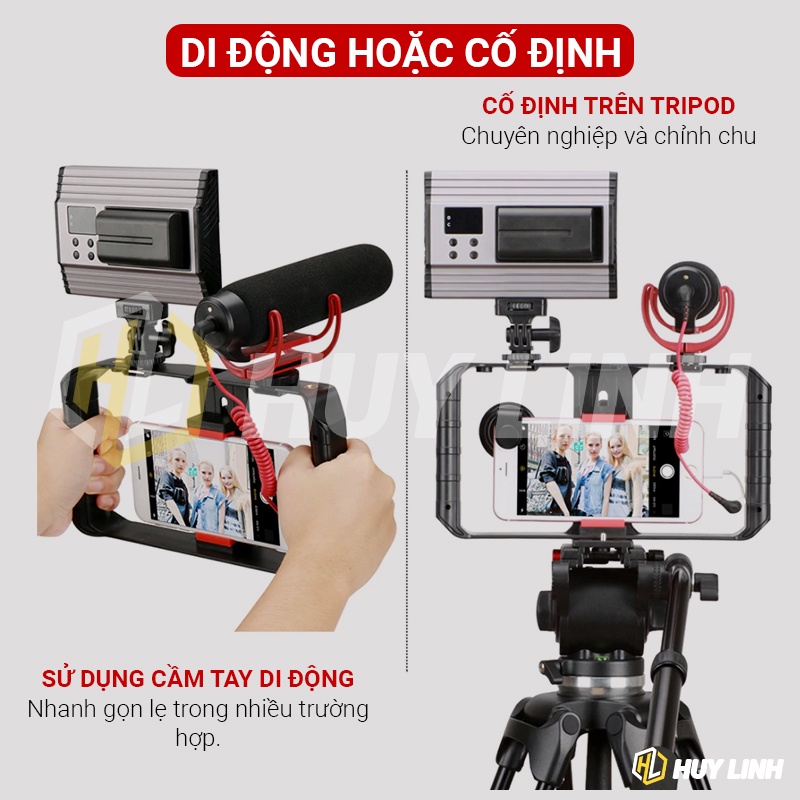 Giá đỡ Ulanzi chống rung Cho điện thoại Ulanzi U-Rig Pro - Sự kết hợp rất nhiều phụ kiện quay video bằng điện thoại | BigBuy360 - bigbuy360.vn