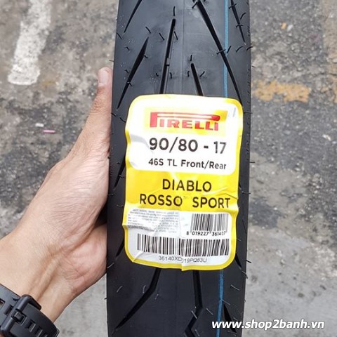 Vỏ Pirelli 90/80-17 Diablo Rosso Sport -X135SHOP
