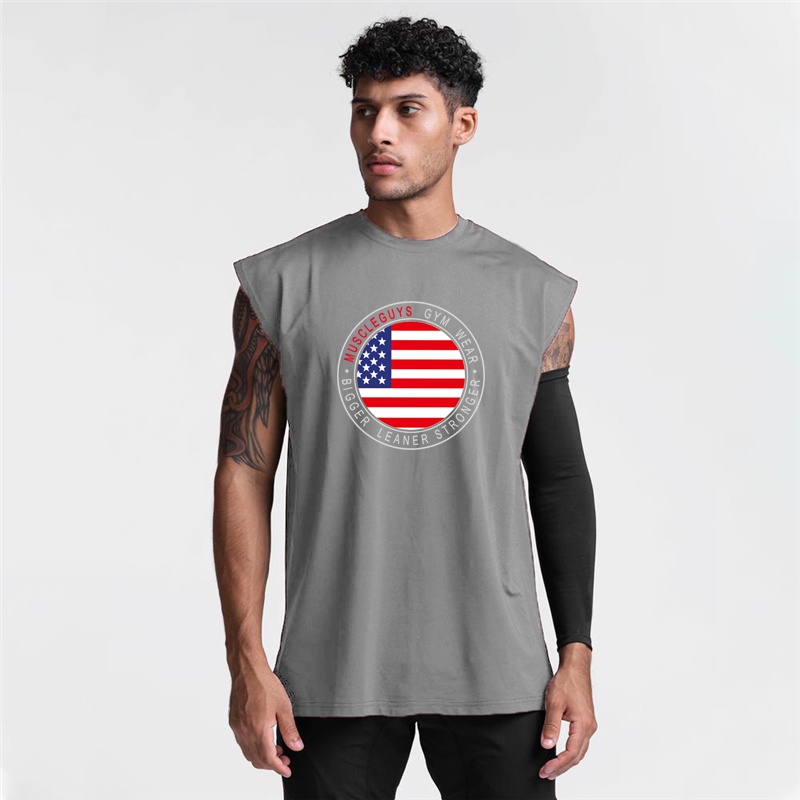 Áo Ba Lỗ Lưới Không Tay Khô Nhanh Thời Trang Thể Thao Cho Nam