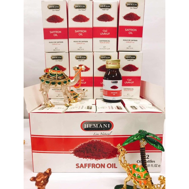 Saffron oil/ Tinh dầu Saffron Oil Hemani 30ml / Tinh dầu nhụy hoa nghệ tây chính hãng loại 1 (HOT) | BigBuy360 - bigbuy360.vn