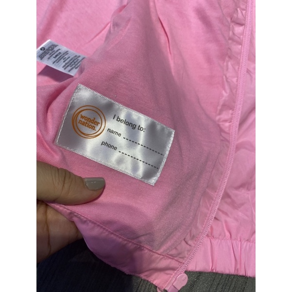 Áo khoác gió 2 lớp cho bé gái 12m-18m-5y