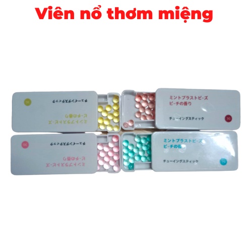 Viên nổ thơm miệng, giúp hơi thở thơm tho, khử mùi hôi miệng, nhỏ gọn, tiện lợi