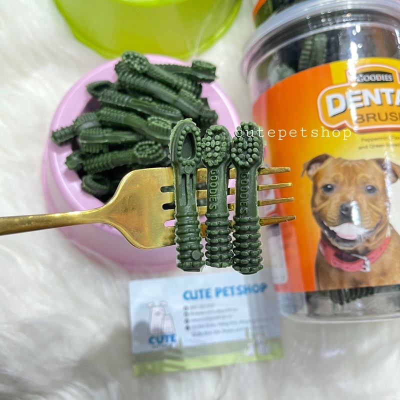 Xương gặm sạch răng goodies dental plus hủ 400g