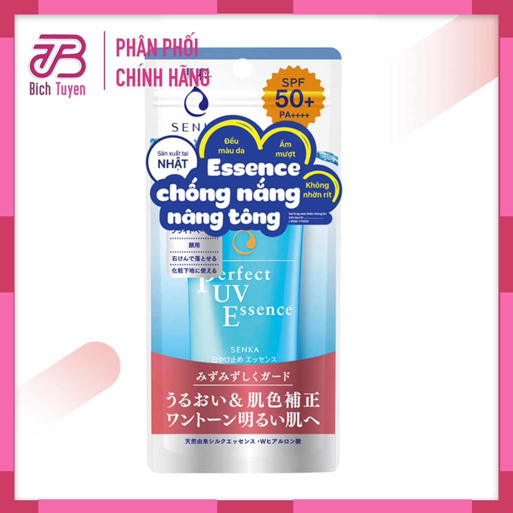 Kem Chống Nắng Dạng Essence Senka Perfect UV Essence SPF50+ PA++++ 50g BT Cosmetic
