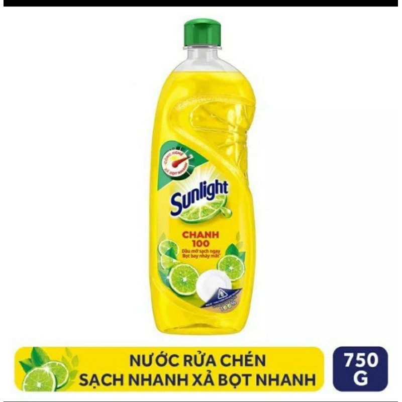 Nước rửa chén sunlight chai 750ml /400gr