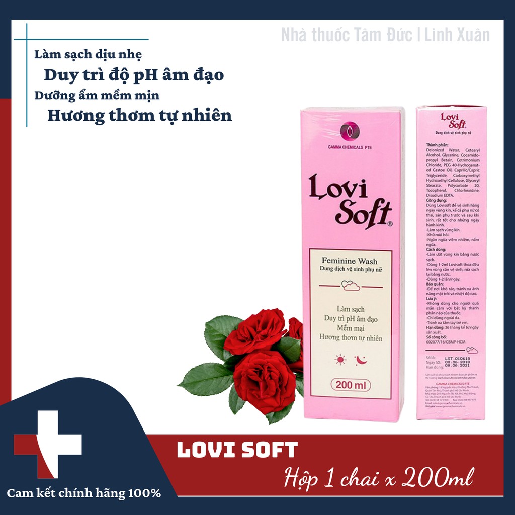 Dung Dịch Vệ Sinh Phụ Nữ Lovi Soft 200Ml