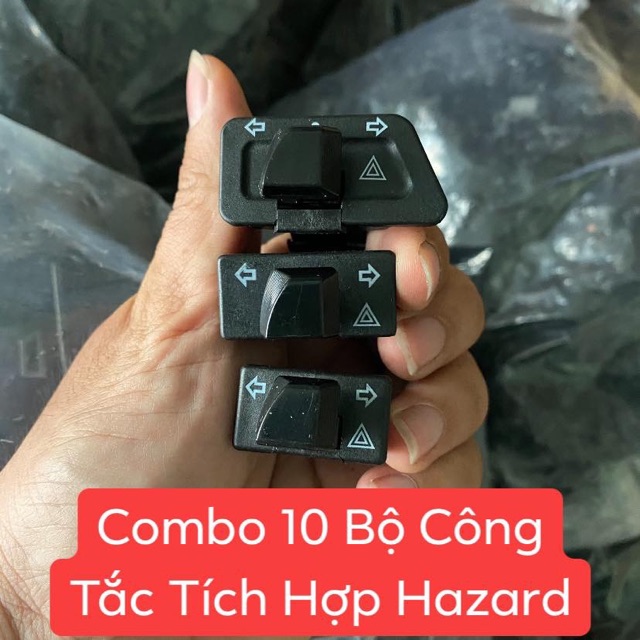 Combo 10 bộ công tắc xinhan tích hợp hazard