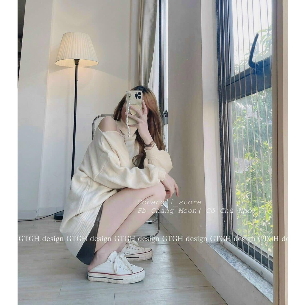 [Mã 2611THTRANG100K hoàn 10% xu đơn 99K] Áo len xẻ vai 3 màu xinh (kèm ảnh thật,video) | BigBuy360 - bigbuy360.vn